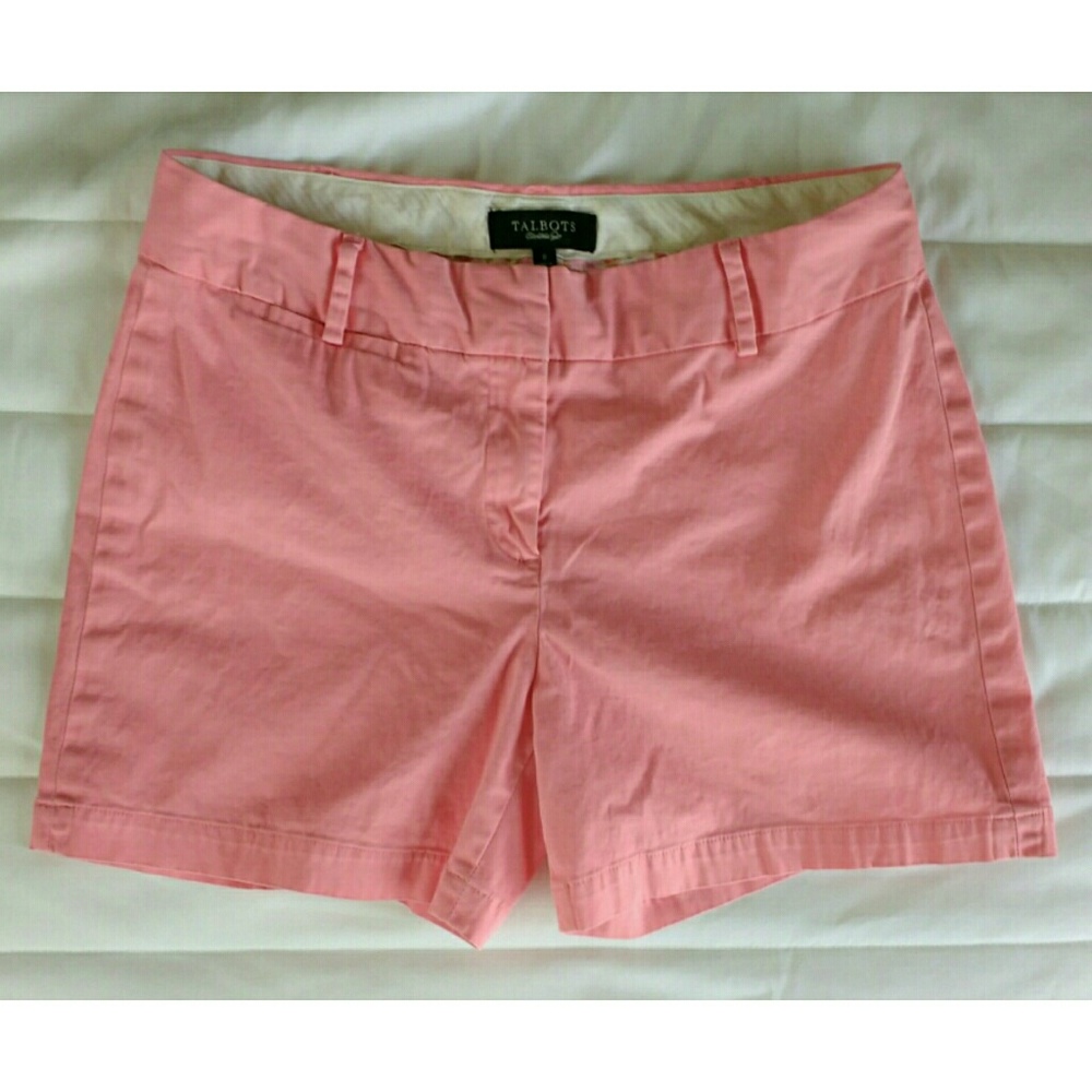 Talbots pink cotton shorts, size 8